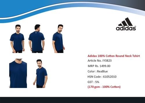 Adidas round neck  t-shirt cotton