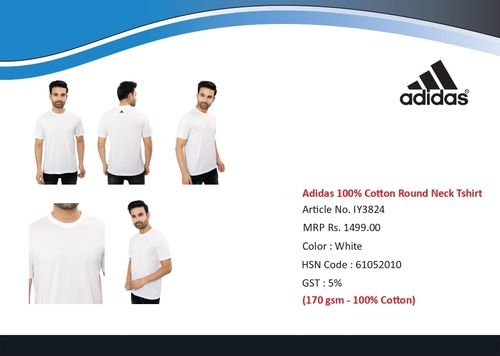 Adidas t-shirt cotton round neck