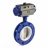 Pneumatic Actuated Butterfly Valve Manufacturer In Gandhidham - Material: Cast Iron