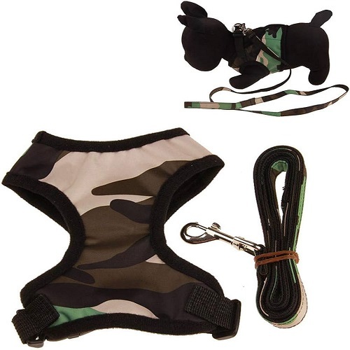Military Cat Harness With Leash