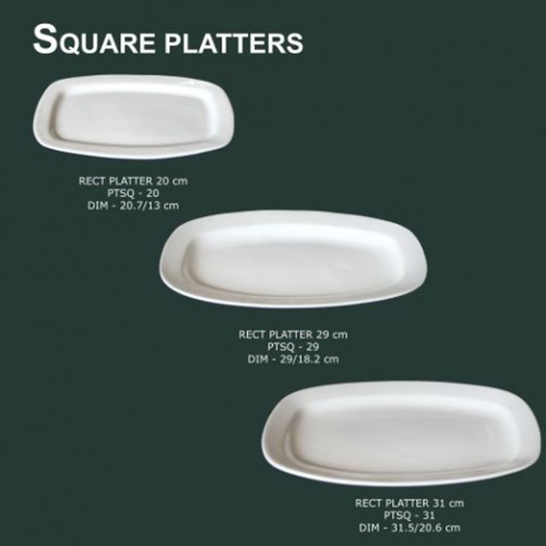 CERAMIC WHITE PLATTER