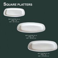 Ceramic White Platter - Large Serving Dish, Versatile Design For Appetizers, Main Courses, And Desserts | Oven-safe, Dishwasher-safe, Elegant Finish