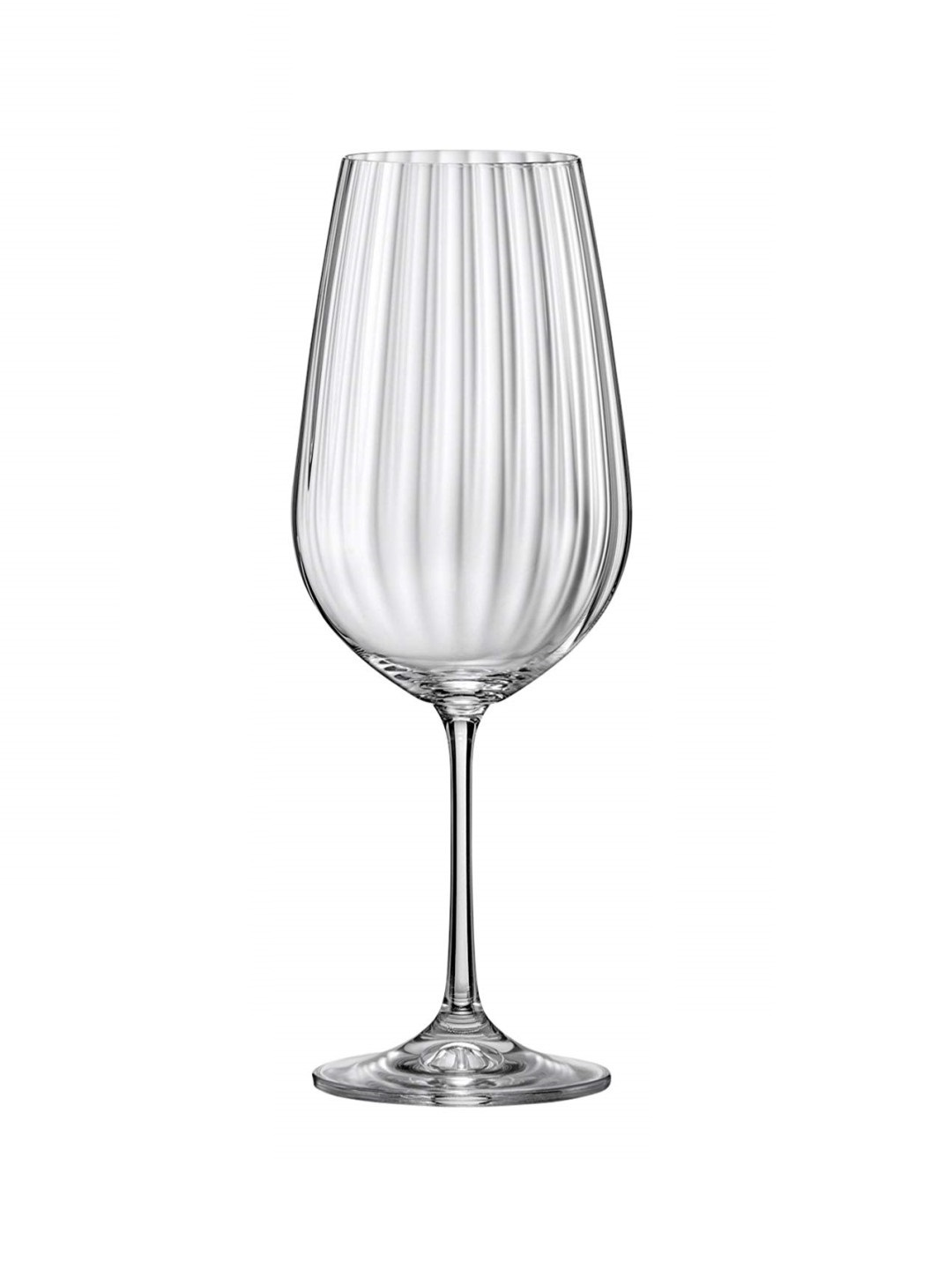 Bohemia Crystal Waterfall Wine Glass Set 550ml Set of 6pcs  Transparent Non Lead Crystal Glass