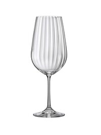 Bohemia Crystal Waterfall Wine Glass Set 550ml Set of 6pcs  Transparent Non Lead Crystal Glass