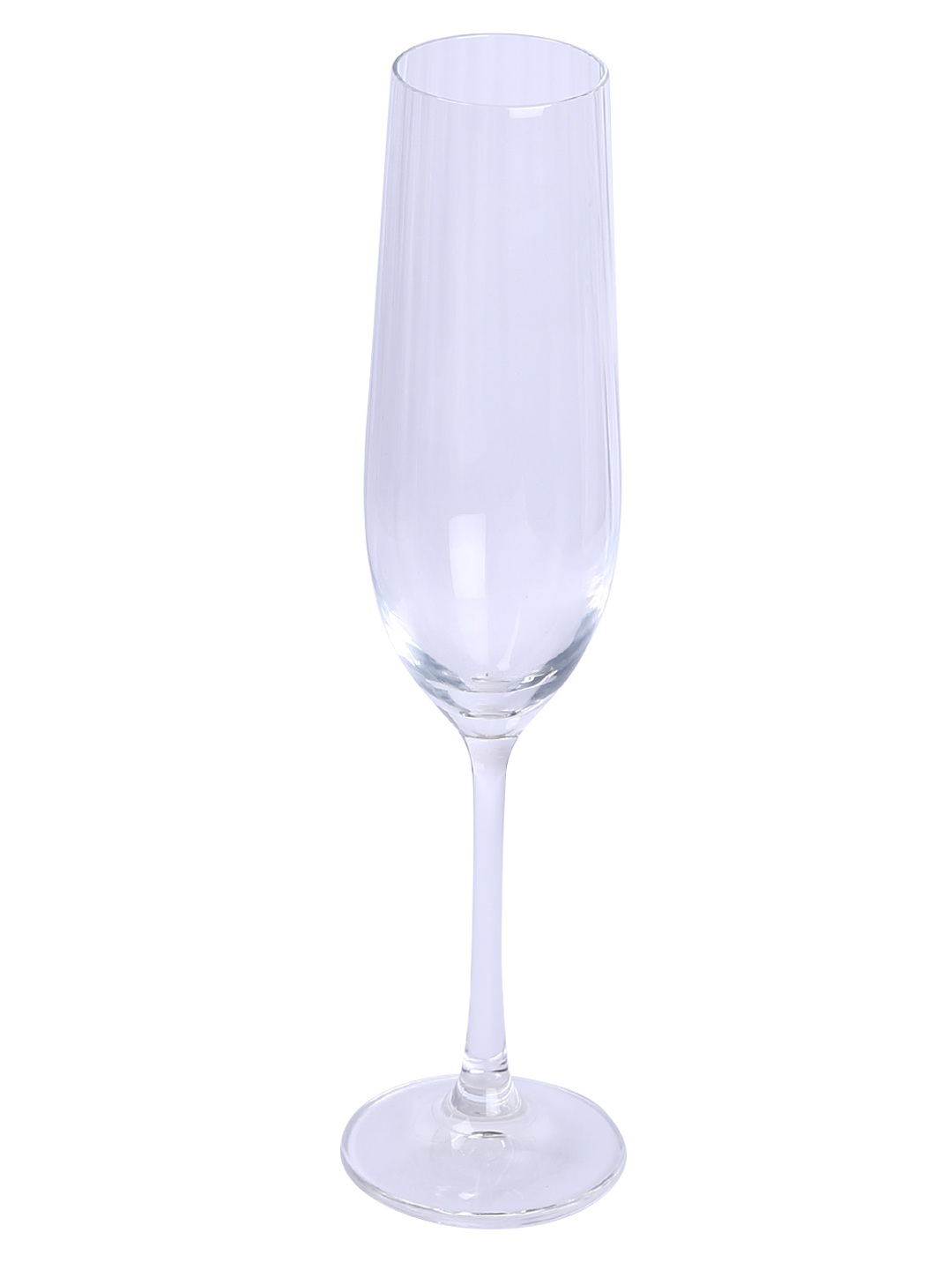 Bohemia Crystal Viola Waterfall Champagne Flute Glass Set 190ml Set of 6 Transparent