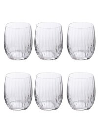 Bohemia Crystal waterfall Whiskey Glass Set 300ml Set of 6pcs Transparent Non Lead Crystal Glass