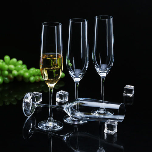 Bohemia Crystal Viola Champagne Flute Glass Set 190ml Set Of 6