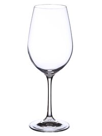 Bohemia Crystal Viola Wine Glass Set 450ml Set of 6 Transparent