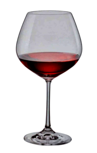 Bohemia Crystal Viola Wine Glass Set 570ml Set of 6 Transparent