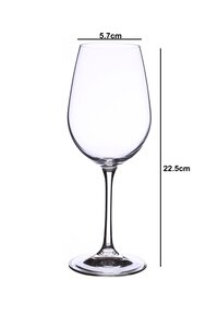 bohemia crystal Viola White Wine Glass Set 350ml  Set of 6 Crystal Clear