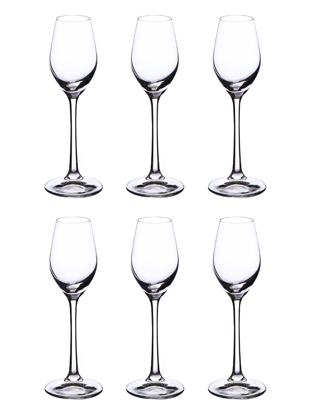 Bohemia Crystal Viola Liquor Glass Set 60ml Set of 6pcs Transparent Non Lead Crystal Glass