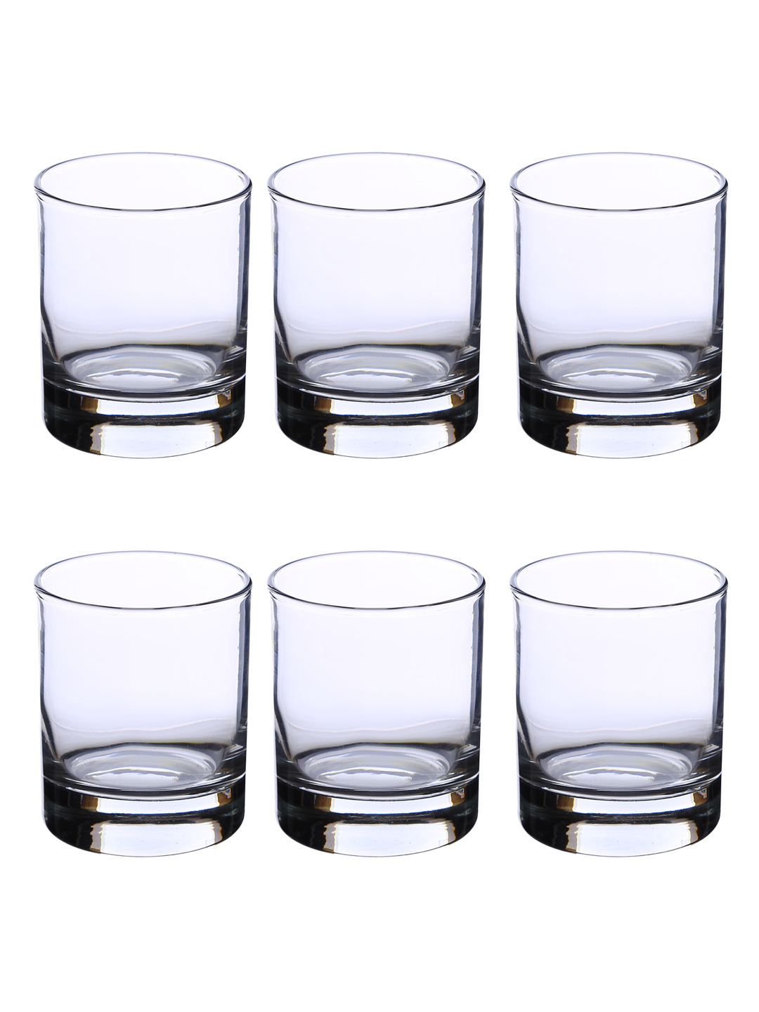 Uniglass Classico Heavy Base Whiskey Glass Set 280ml Transparent