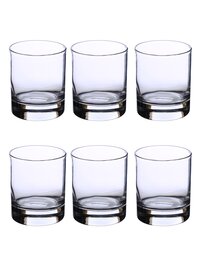 Uniglass Classico Heavy Base Whiskey Glass Set 280ml Transparent