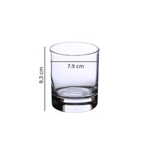 Uniglass Classico Heavy Base Whiskey Glass Set 280ml Transparent