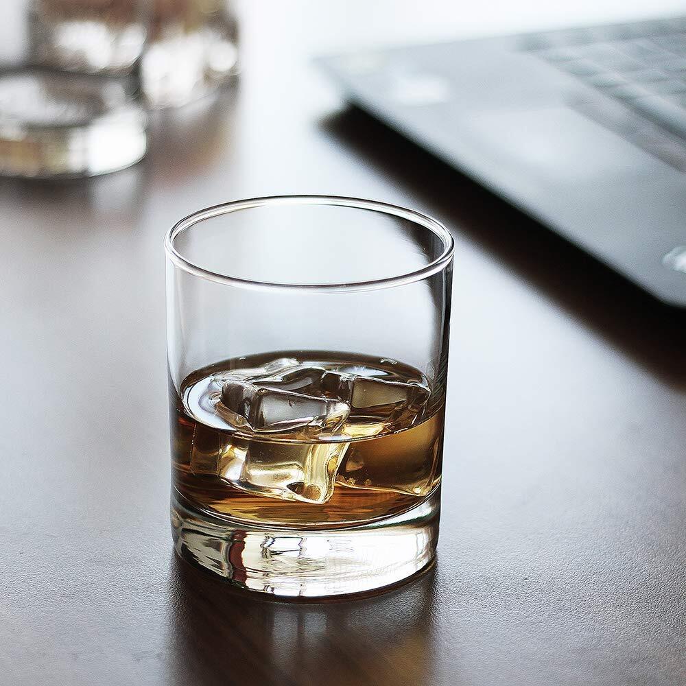 Uniglass Classico Heavy Base Whiskey Glass Set 280ml Transparent