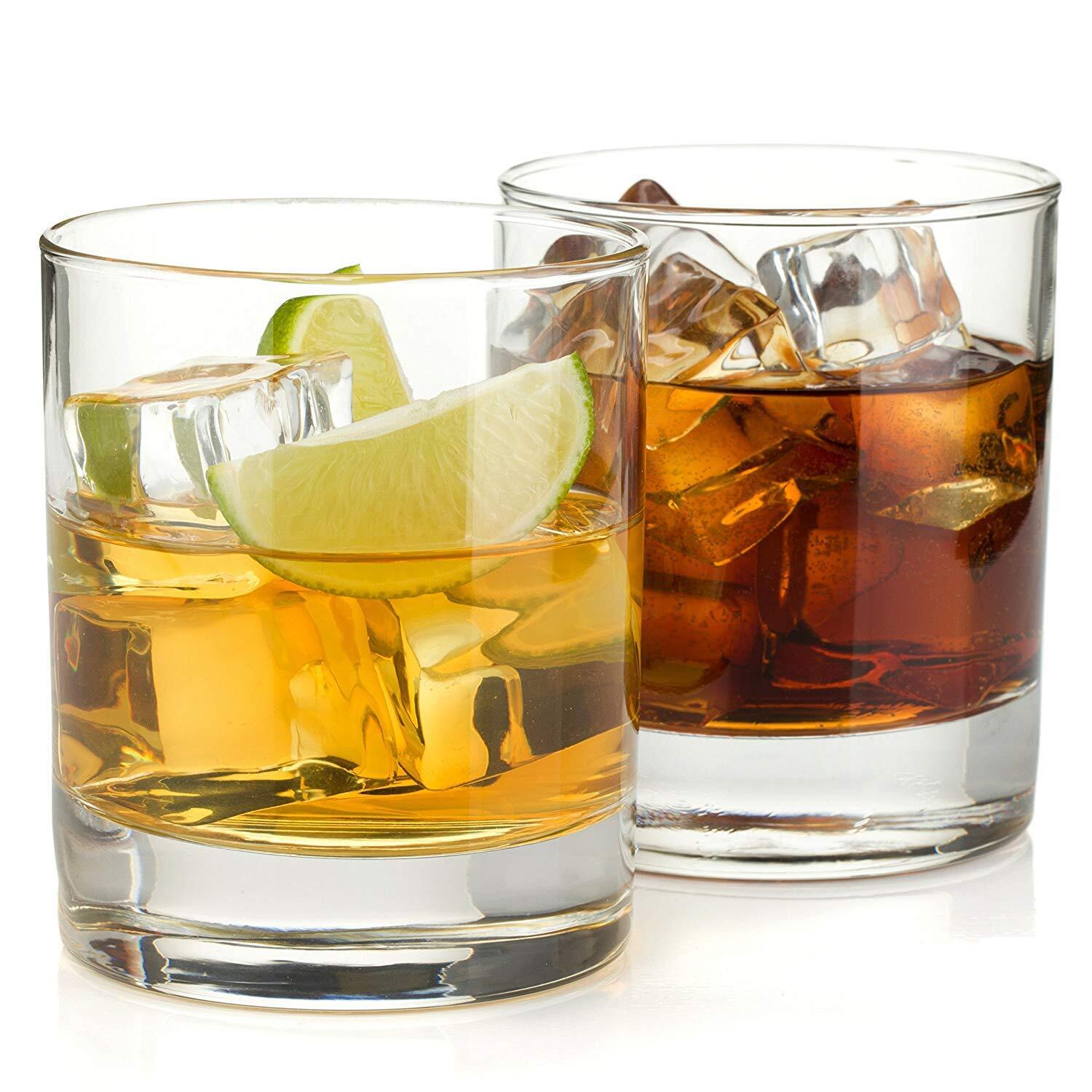 Uniglass Classico Heavy Base Whiskey Glass Set 280ml Transparent