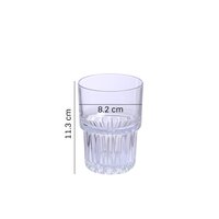 Uniglass Hills Water Juice Cocktail Glass Set  340 ML