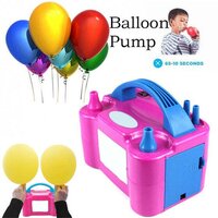 PORTABLE DUAL NOZZLE ELECTRIC BALLOON BLOWER PUMP INFLATOR (1599)