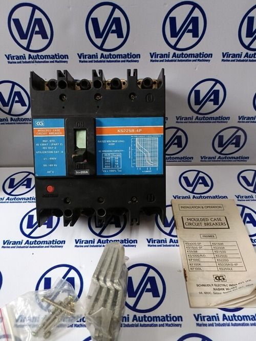 CG KS225R-4P MOULDED CASE CIRCUIT BREAKER MCCB SWITCH 415V 200A 4Pole