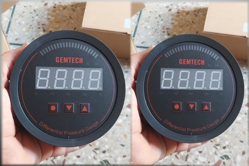 GEMTECH Series 3000 Digital Pressure Gauge With Alarm Range 0 to 12.00 INCH W.C