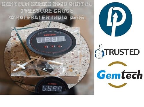 GEMTECH Series 3000 Digital Pressure Gauge with Alarm Range 0 to 500 PASCAL Jalaun