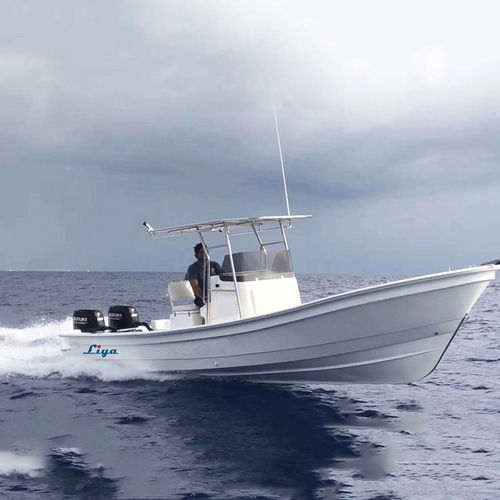 Liya 25ft fishing fiberglass boat panga outboard motor vessels