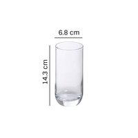 Smartserve Kouros Bar Imported Highball Tall  Coffee Glass Set  360ml  Set of 2