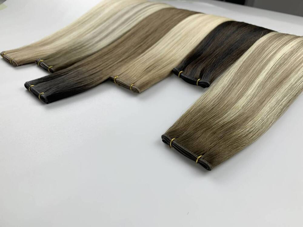 Seamless genius weft for salon hair extension