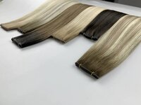 Seamless genius weft for salon hair extension