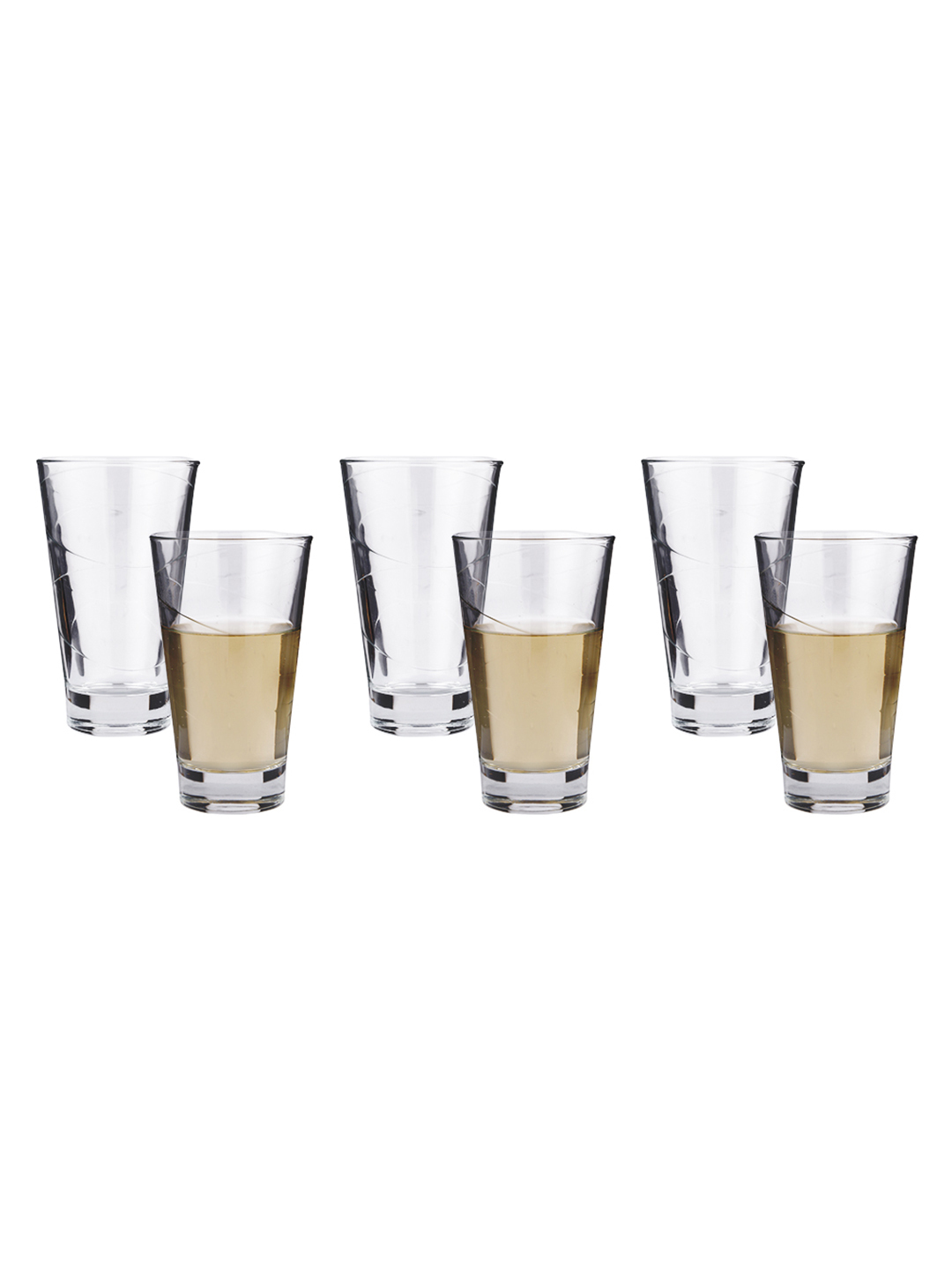 Smartserve Tall Lido  Juice Water  Glass Set  310ml Set of 6