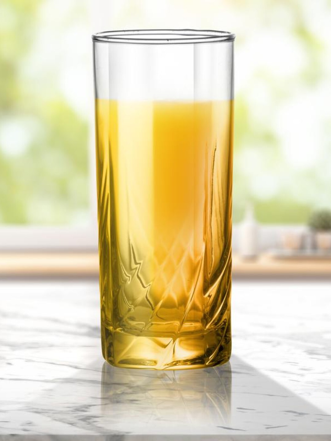 Uniglass Anthea Tall Water Drinking Glass Set 265ml Transparent Set of 6