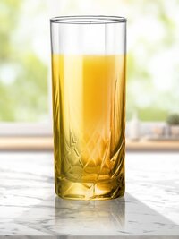 Uniglass Anthea Tall Water Drinking Glass Set 265ml Transparent Set of 6