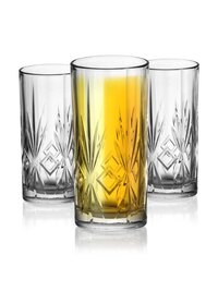 Uniglass Royal l Juice Beer Glass Set 335ml  Transparent
