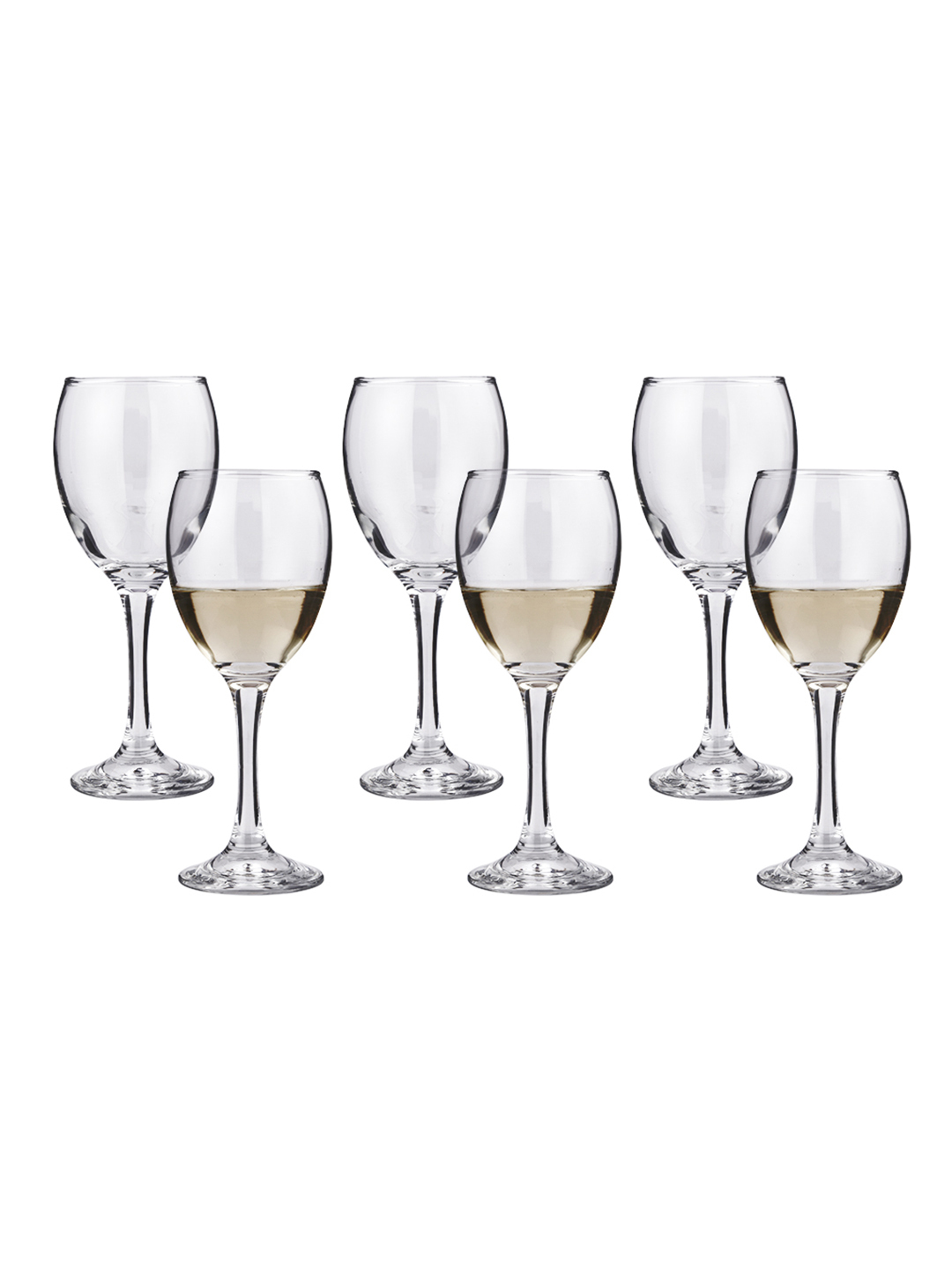 Smartserve Alex White Wine Glass Set Transparent 250ml Set of 6