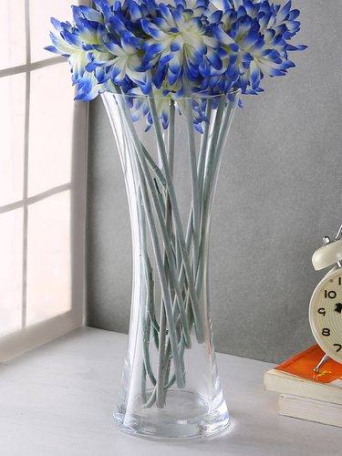Bohemia Crystal Tall Flower Glass Vase 340 mm Clear