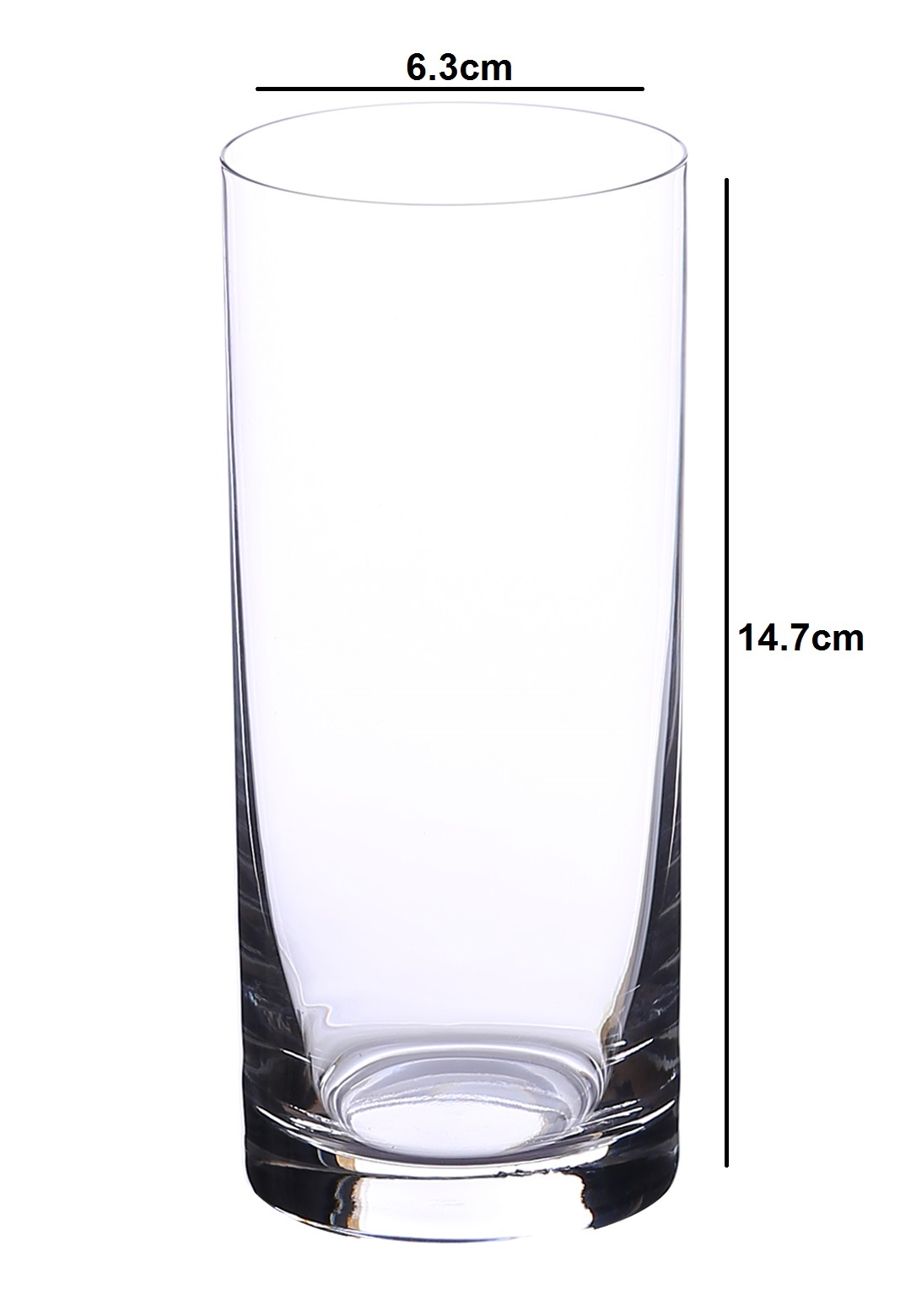 Bohemia Crystal Barline Tall Highball Glass Set  480ml Set of 6