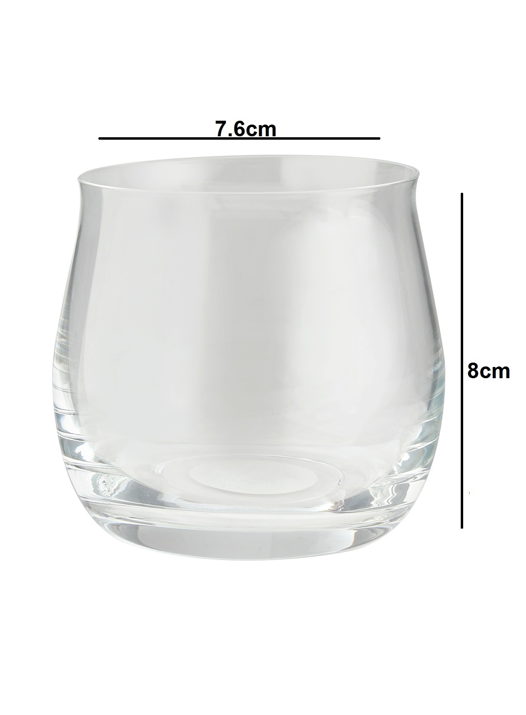 Bohemia Crystal Angela Whiskey Glasses Set Transparent 290ml Set of 6
