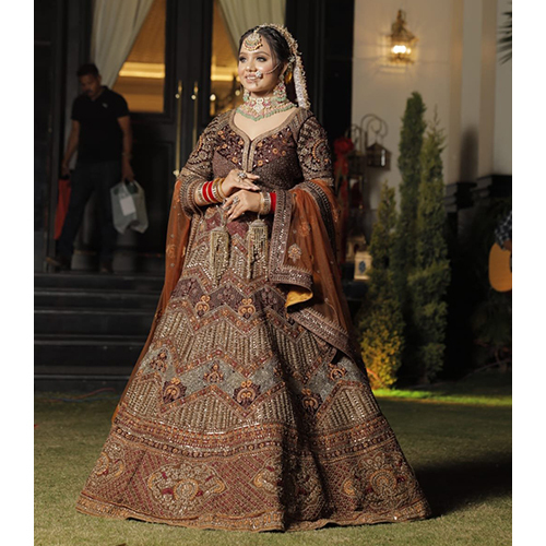 Heavy Embroidered Bridal Lehenga