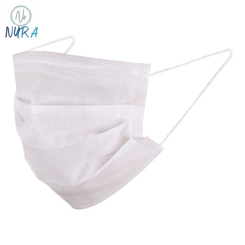 Nura 3 Ply Face Mask Anti-Pollution Germ Protection Mask for Men Women WHITE