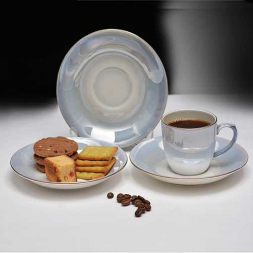 CERAMIC WHITE CUP SAUCER