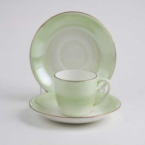 CERAMIC YELLOW CUP SAUCER