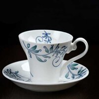 Ceramic Cup Saucer (unique Design) - Durable Ceramic Material, Various Sizes & Shapes, Ideal For Coffee, Tea & Hot Beverages, Dishwasher & Microwave Safe
