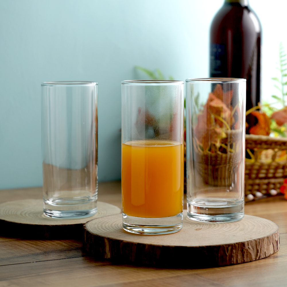 Smartserve Classico Imported Tall Water Juice Glass Set  275ml  Set of 6