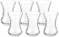 Uniglass Small Coffee Tea Glass Set  120ml  Transparent Set of 6