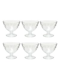 Uniglass Quartz Dessert Glass Bowls Set Transparent 375ml Set of 6