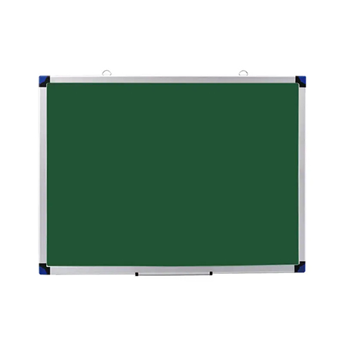 Office Bulletin Board - Wooden Rectangular Design, Green Writing Surface Ideal for Offices and Institutes