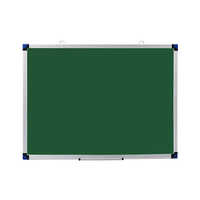 Office Bulletin Board - Wooden Rectangular Design, Green Writing Surface Ideal For Offices And Institutes