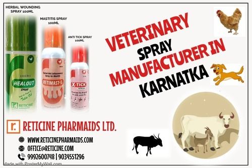 VETERINARY SPRAY MANUFACTURER IN KARNATKA