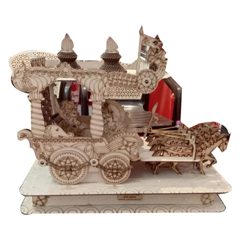 Wooden Arjun Rath Handicraft