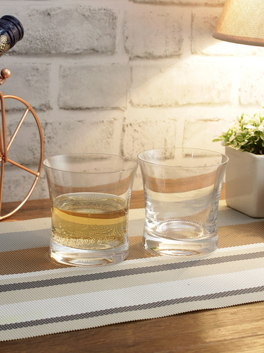 Bohemia Crystal Grace Whiskey Glass Set  280ml  Set of 6 Transparent
